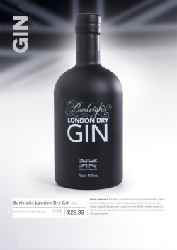 Burleighs London Dry Gin 70cl