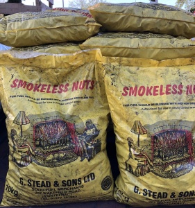 Smokeless Coal 25kg yellow bag £15.99 or 10 for £150.00