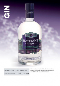 Hayman's 1820 Gin Liqueur 70cl