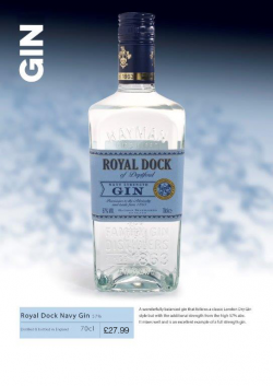 Hayman's Royal Dock Navy Gin 70cl