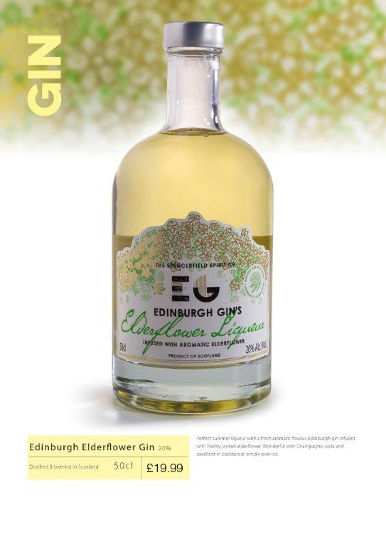 Edinburgh Elderflower Gin 50cl